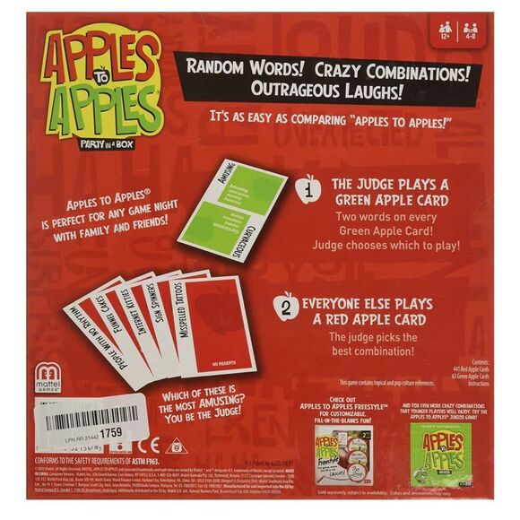 Brand New Sealed Apples to Apples "Party in a Box" card game - Picture 2 of 2